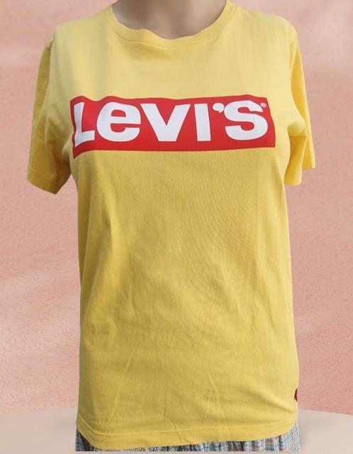 LEVI'S T-Shirt Maat 38 Zgan, Vêtements | Femmes, T-shirts, Comme neuf, Taille 38/40 (M), Jaune, Manches courtes, Enlèvement ou Envoi