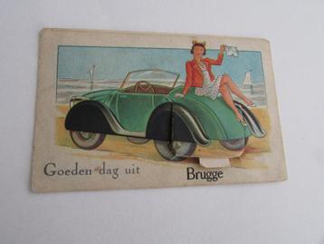 BRUGGE, GOEDEN DAG UIT, POSTKAART MET KLEINE FOTO'S beschikbaar voor biedingen