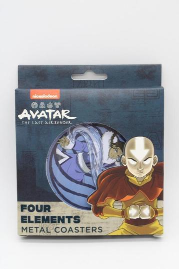 4 Metal Coasters Avatar - The Last Airbender - Four Elements disponible aux enchères