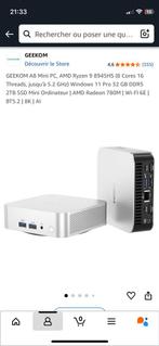 Geekom A8 Ryzen9 9845hs 32r 2tb Casi Neuf + Garantie(2,5ans), Computers en Software, Desktop Pc's, Ophalen of Verzenden, Zo goed als nieuw