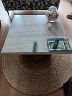 TRAVERTIN SALONTAFEL, Huis en Inrichting, Ophalen, Overige materialen, Vierkant, Zo goed als nieuw