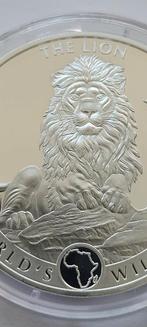 1 oz zilver congo world s wildlife 2025 de leeuw, Verzenden, Zilver, Losse munt, Zilver