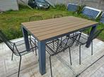 Tuintafel met 6 stoelen, Tuin en Terras, Ophalen, Zo goed als nieuw