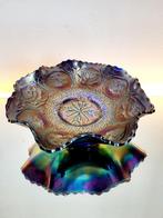 fenton carnaval glas iriserend dragon lotus schaal, Ophalen of Verzenden