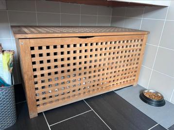 2 x Hol - opbergkist - opbergkoffer  - bijzettafel - Ikea beschikbaar voor biedingen