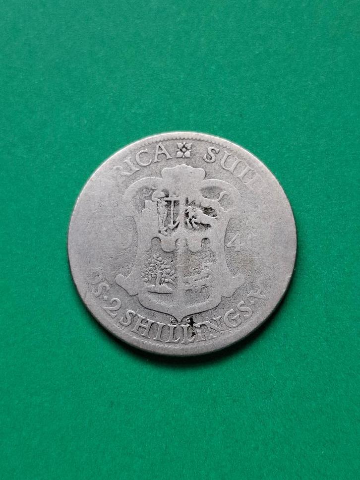 1940 Zuid Afrika 2 shilling in zilver George VI, Postzegels en Munten, Munten | Afrika, Losse munt, Zuid-Afrika, Zilver, Verzenden
