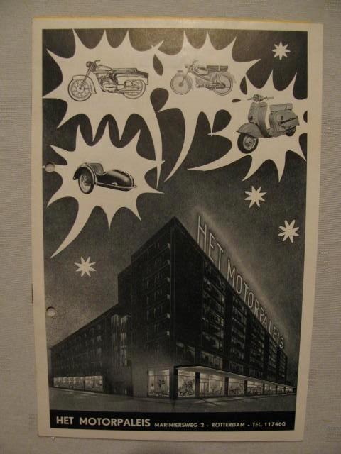 164 Het Motorpaleis Rotterdam brochure, Motoren, Handleidingen en Instructieboekjes, Overige merken, Ophalen of Verzenden