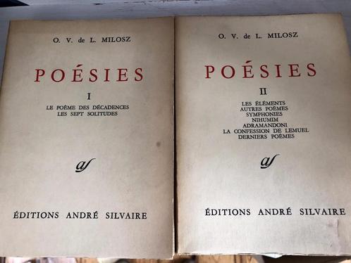Oeuvres Complètes -I Poésies -1 Et 2, Milosz, Livres, Poèmes & Poésie, Utilisé, Un auteur, Enlèvement ou Envoi