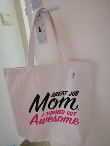 katoenen draagtas / tote bag, Handtassen en Accessoires, Tassen | Damestassen, Ophalen, Nieuw