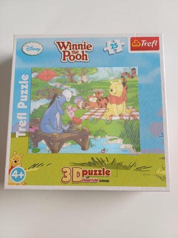 3d puzzel Winnie the Pooh 25 stukken, Enlèvement ou Envoi, 10 à 50 pièces, Comme neuf, 4 à 6 ans