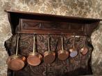 Porte Monteau avec casseroles en cuivre, Antiquités & Art, Enlèvement