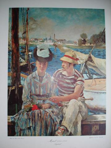 litho-affiche Edouard Manet Argenteuil grote print poster beschikbaar voor biedingen