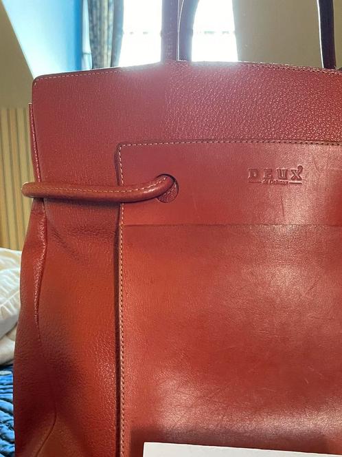Frégate  trente= neuf couleur brique cuir martelé, Handtassen en Accessoires, Tassen | Damestassen, Gebruikt, Rood