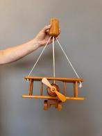 Houte vliegtuig lamp, Huis en Inrichting, Lampen | Hanglampen, Ophalen, Zo goed als nieuw, Hout