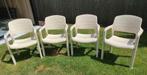 4 Tuinstoelen Flair + kussens, Tuin en Terras, Ophalen, Zo goed als nieuw, Kunststof, Stapelbaar
