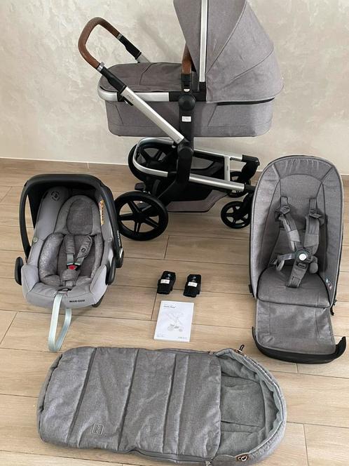 Joolz Day+ Plus Radiant Grey kinderwagen 3-in-1 Set, Kinderen en Baby's, Buggy's, Zo goed als nieuw, Maxi-Cosi, Voetenzak, Ophalen