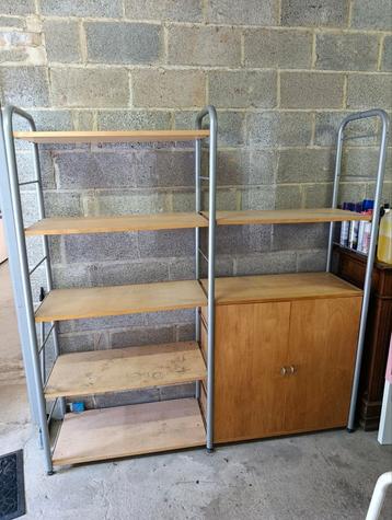 Etagère de rangement bois métal 
170/180/40 beschikbaar voor biedingen
