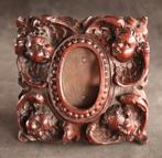 Uit hout gestoken antiek fotolijstje, Ophalen of Verzenden