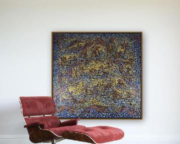 Tableau de Béatrice Bescond (Bouddha 1988), Enlèvement ou Envoi