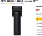ABUS Bordo Plus - 50% korting, Ophalen of Verzenden, Zo goed als nieuw, Vouwslot