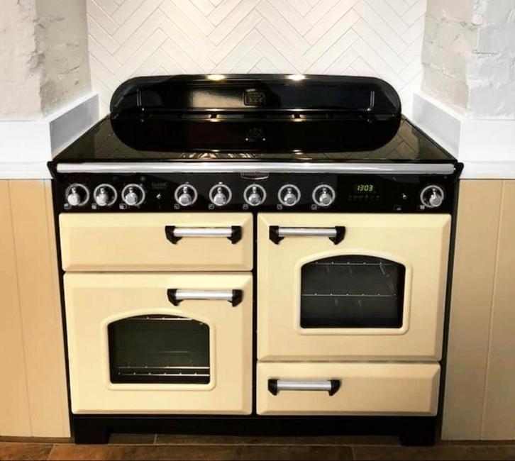 Prachtige falcon classic 110 inductie fornuis, crème, Elektronische apparatuur, Fornuizen, Inductie, 5 kookzones of meer, Grill