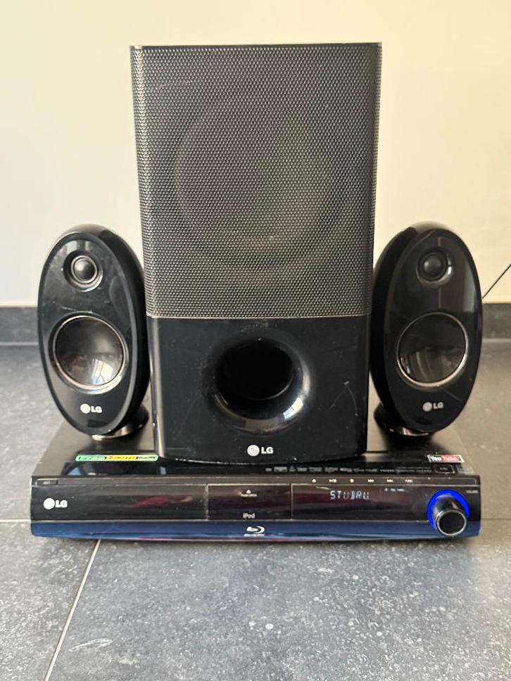 LG Blue-Ray Home Cinema, Audio, Tv en Foto, Home Cinema-sets, Gebruikt, Blu-ray-speler, 2.1-systeem, 70 watt of meer, Overige merken