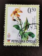 La poste serbe en Bosnie 2004 - fleurs, Timbres & Monnaies, Timbres | Europe | Autre, Affranchi, Enlèvement ou Envoi, Bosnie - Servische post