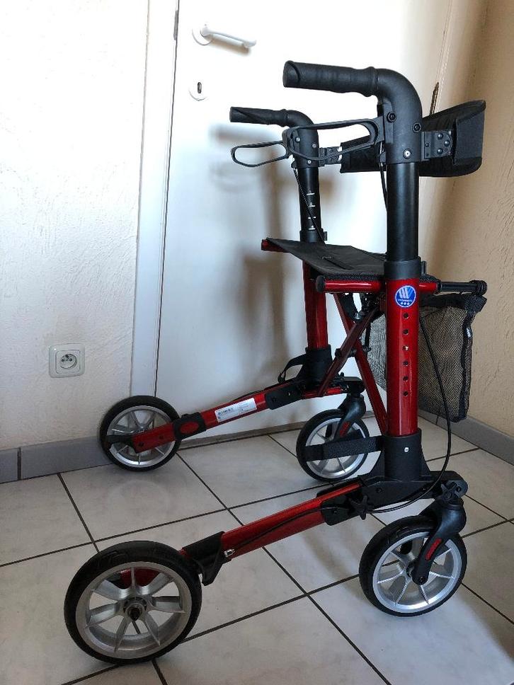 Vermeiren Quadri Light Rollator, Divers, Déambulateurs, Comme neuf, Poids léger, Pliable, Enlèvement