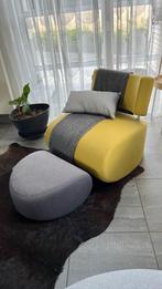 Fauteuil à bascule avec pouf, Ophalen, Gebruikt, Eenpersoons, 75 tot 100 cm