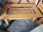 Salon tafel met glazen blad, Ophalen, Gebruikt, 100 tot 150 cm, Klassiek