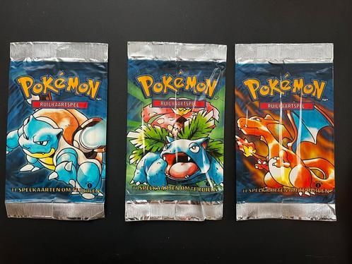 Originele Pokemon Base Set Lege Booster Packs eerste editie, Hobby en Vrije tijd, Verzamelkaartspellen | Pokémon, Gebruikt, Booster