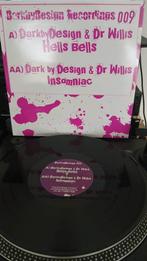 DarkbyDesign & Dr Willis – Hells Bells / Insomniac, Enlèvement ou Envoi, Comme neuf, 12 pouces, Techno ou Trance