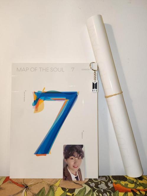 BTS Map of the Soul 7 (version 4) + Yoongi/SUGA photocard, Verzamelen, Muziek, Artiesten en Beroemdheden, Zo goed als nieuw, Cd of Plaat