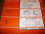 revue technique DAF 44 de 1966-1968, Auto diversen, Handleidingen en Instructieboekjes, Ophalen of Verzenden