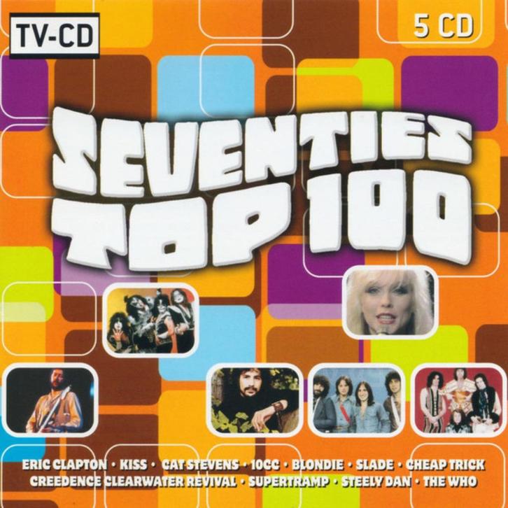 Seventies Top 100 Vol.1 & 2 - Various (2 x 5 CD Box), Cd's en Dvd's, Cd's | Verzamelalbums, Zo goed als nieuw, Pop, Boxset, Ophalen of Verzenden