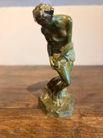 Sculpture en bronze Baigneuse, sortant de l’eau., Ophalen of Verzenden, Brons