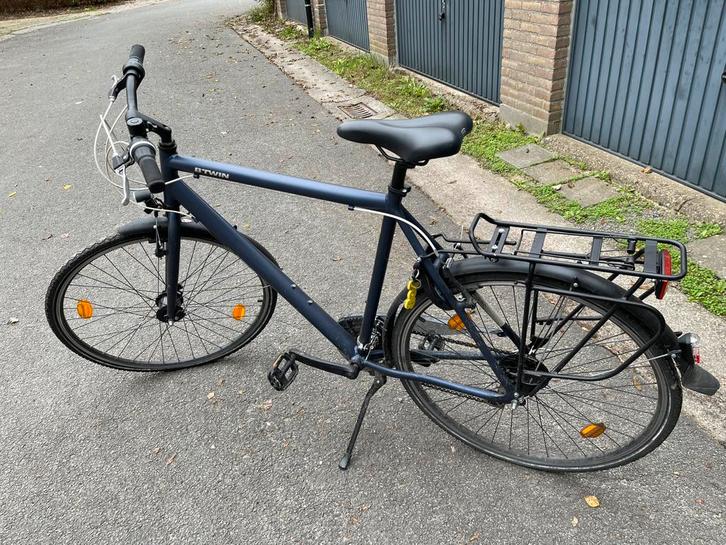 B’Twin Hoprider 100 – stadsfiets, Fietsen en Brommers, Fietsen | Heren | Herenfietsen, Zo goed als nieuw, Versnellingen, Ophalen