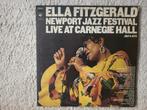 Lp Ella Fitzgerald, Newport Jazz, Carnegie hall, Cd's en Dvd's, Ophalen of Verzenden, Jazz