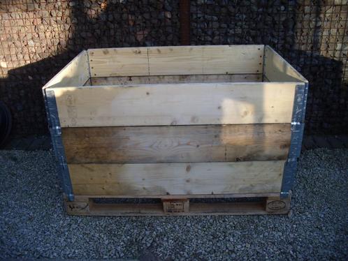 opzetranden , palletranden , stapelranden, Tuin en Terras, Bloembakken en Plantenbakken, Gebruikt, Hout, Balkon, Tuin, Minder dan 30 cm