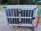 Hondenbench / transport kennel / aluminium, Dieren en Toebehoren, Ophalen of Verzenden