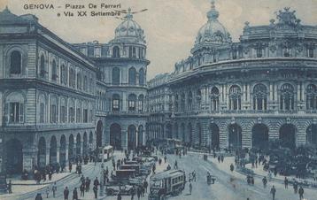 1919 - ITALIË - Genova: Piazza De Ferrari e Via XX Settembre beschikbaar voor biedingen