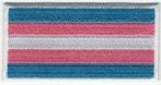 Transgender vlag stoffen opstrijk patch embleem, Verzenden, Nieuw
