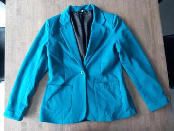 turquoise dames blazer maat 42 beschikbaar voor biedingen