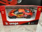 Ferrari 296 GT3 #71 1:43 Burago Racing, Ophalen of Verzenden, Nieuw, Auto, Overige merken