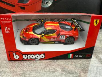 Ferrari 296 GT3 #71 1:43 Burago Racing beschikbaar voor biedingen