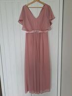 Roze feestkleed / suitekleed maat 42, Kleding | Dames, Maat 42/44 (L), Zo goed als nieuw, Roze, Onder de knie