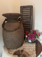 XXL Oude houten Nepalese kruik, Ophalen, Gebruikt