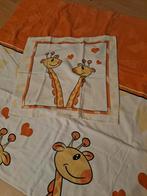 Housse de couette flanelle ( girafes)  1 personne, Comme neuf, Garçon ou Fille, Housse de couette, Enlèvement ou Envoi