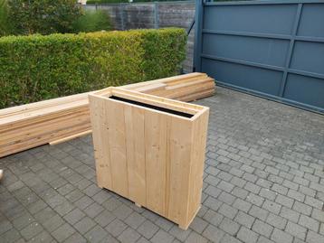 Nieuwe bloembak in steigerhout  beschikbaar voor biedingen