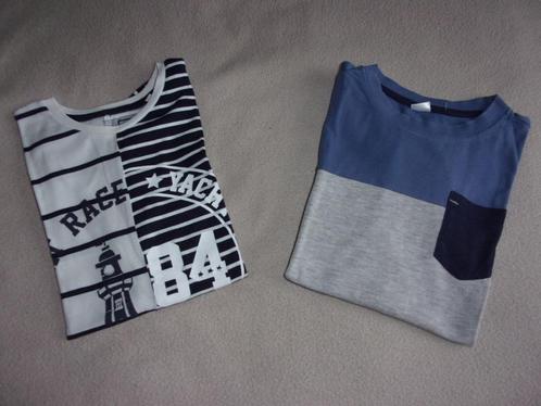 2 jongens t - shirts. Maat 134-140, Kinderen en Baby's, Kinderkleding | Maat 134, Zo goed als nieuw, Jongen, Shirt of Longsleeve